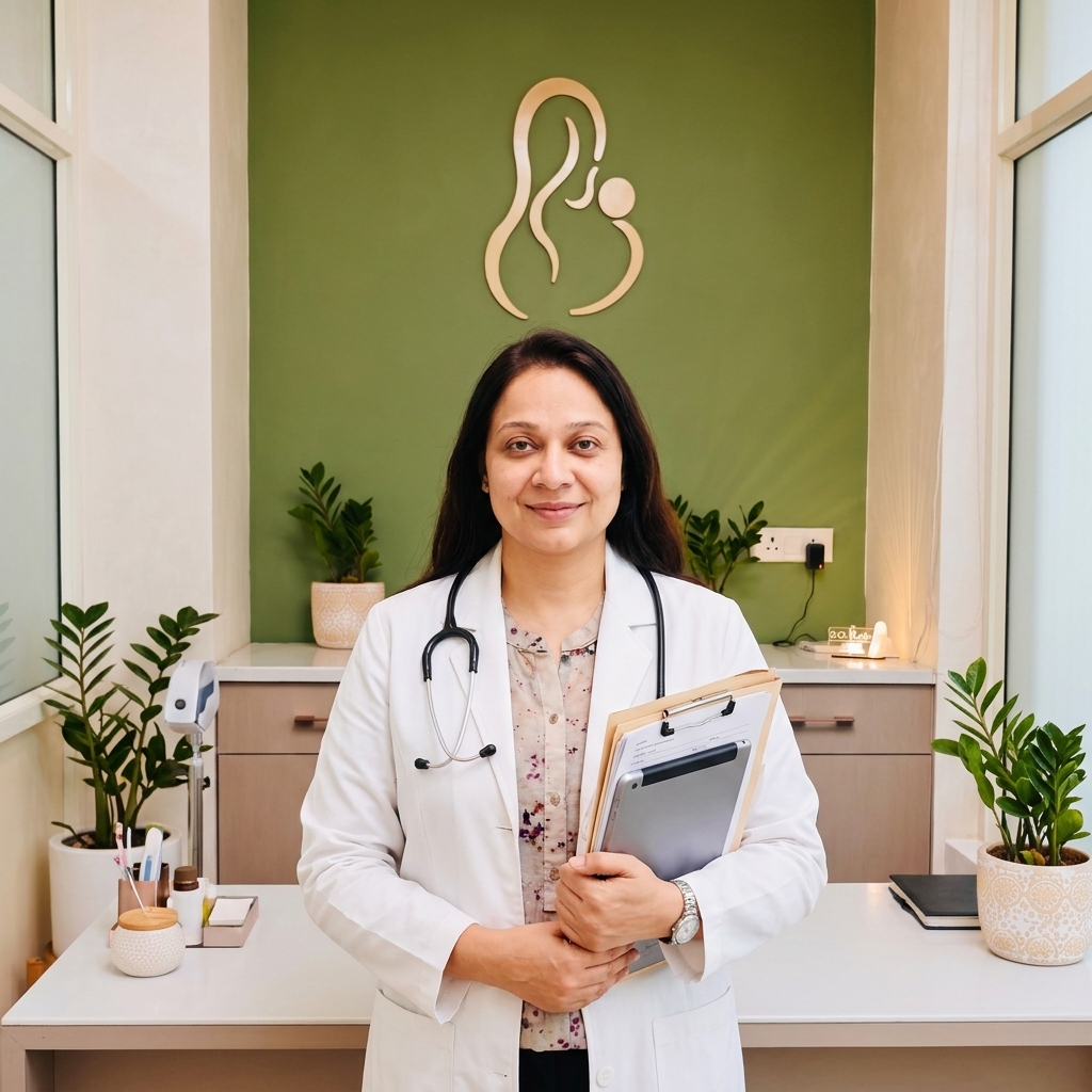 Dr. Shamim Sultana Yashine consulting suite at June Women's Health Lucknow